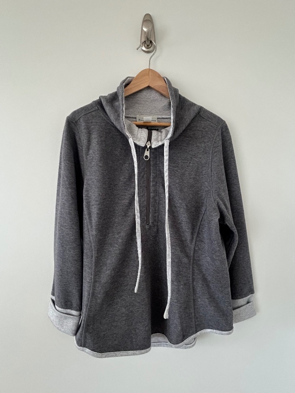 Tommy Bahama Reversible Half Zip Sweatshirt Gray Sz XL